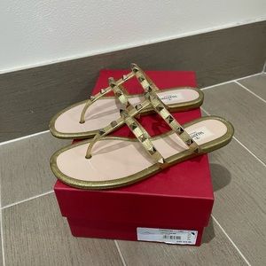Valentino Gold Sandals